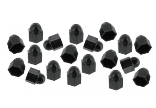 Krytky šroubů kol/černé/20ks - Typ (19mm)