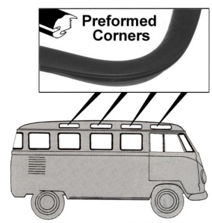 Těsnění skla/střešní - Typ 2 Samba (1955 » 67)
