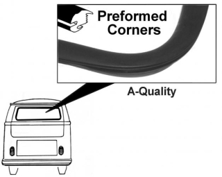 Těsnění skla OE/zadní - Typ 2 (1963 » 67)