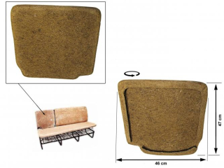 Opěrák sklopného sedadla/střední - Typ 2 (1955 » 79)