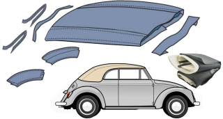 Izolace střechy - T.1 Cabrio (1962 » 64)
