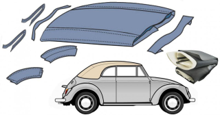 Izolace střechy - T.1 Cabrio (1964 » 70)
