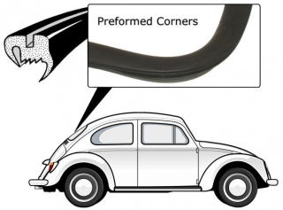 Těsnění skla plné/zadní - Typ 1 (1957 » 64)