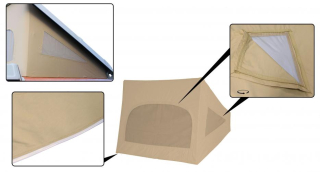 Střecha Westfalia béžová/3 okna - Typ 2 (1974 » 79)