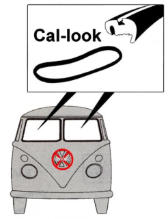 Těsnění skla Cal-look/přední L/P - Typ 2 (1955 » 67)