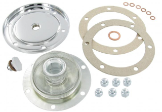 Víko motoru chrom/výpust oleje/kit - Typ 1/3/CT/CZ motory (1969 » 03)