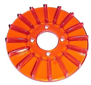Kryt řemenice červený alt/gen - Typ 1 motor (» 2003)