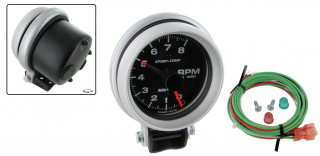 Přístroj černý/otáčkoměr 8.000RPM (O 95mm)