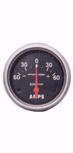 Přístroj černý/ampérmetr 60Amp (O 52mm)
