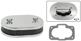 Filtr vzduchu 45mm/chrom (Weber DCNF)