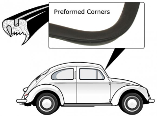 Těsnění skla plné/přední - Typ 1 (1953 » 57)