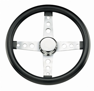 Volant 330mm černý/chrom - T.1 Buggy (univerzál)