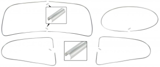 Lišty Alu těsnění oken/kit - Typ 1 (1953 » 57)