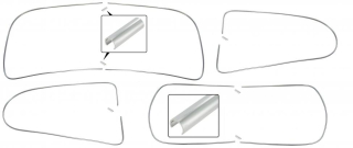 Lišty Alu těsnění oken/kit - Typ 1 (1957 » 64)