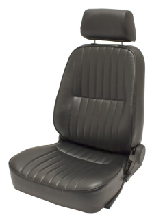 Sedadlo s opěrkou/černý vinyl/L - Typ 1 (1972 »)