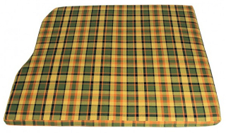 Matrace zadní 1280mm/žlutá/zelená/červená kostka - Typ 2 Westfalia (1967 » 79)