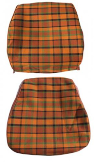 Potah sedadla oranžový/žlutá/zelená kostka - Typ 2 Westfalia (1974 » 79)