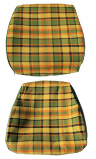 Potah sedadla žlutý/zelená/červená kostka - Typ 2 Westfalia (1974 » 79)