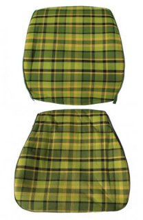 Potah sedadla zelený/žlutá kostka - Typ 2 Westfalia (1974 » 79)