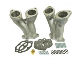 Potrubí sání dual/Weber 40-44-48IDF/DRLA/HPMX - Typ 1 motor (#98-1430-B#98-1431-B)