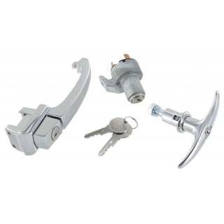 Klika dveří/chrom+vložka zapalování/jeden klíč - Typ 1 (1960 » 64)